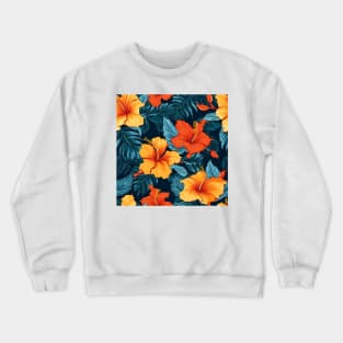 Hibiscus Flowers Pattern 13 Crewneck Sweatshirt